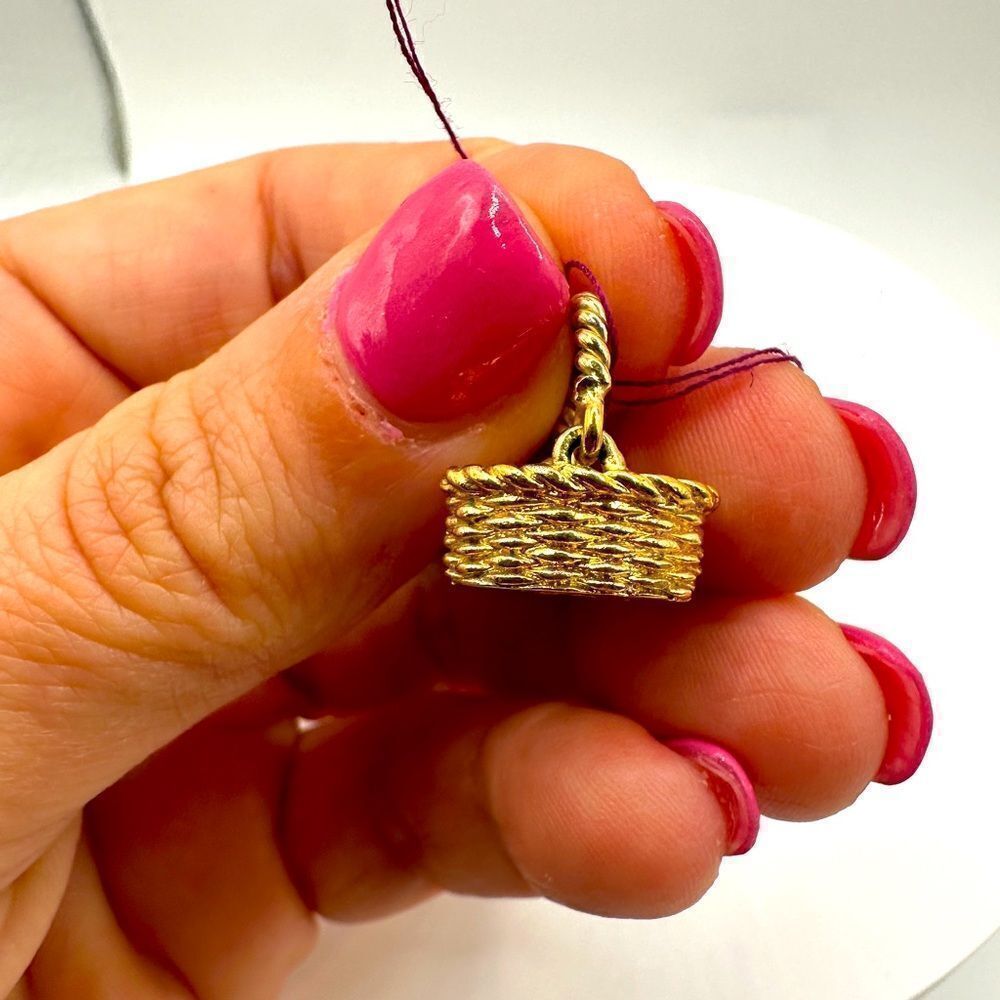 Brown county #7 swinging‎ gold over sterling silver charm!
